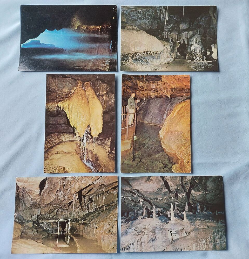 Ingleborough Cave, Clapham, Lancaster - Set of 6 Colour Photo Views