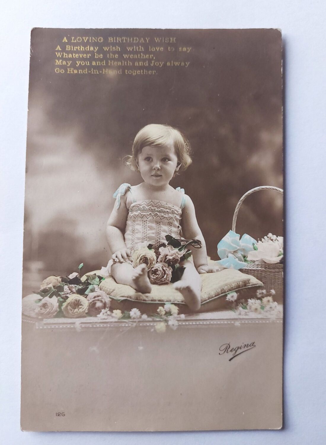 Early 1900s Birthday Greetings Postcard-A Loving Birthday Wish