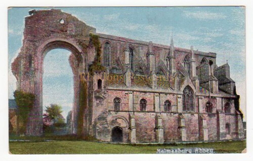 Malmesbury Abbey, Wiltshire-Early 1900s Postcard