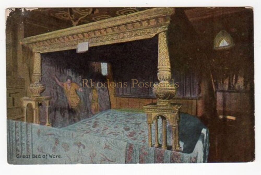 Shureys Publications Advertising Postcard-The Great Bed of Ware-Hertfordshire