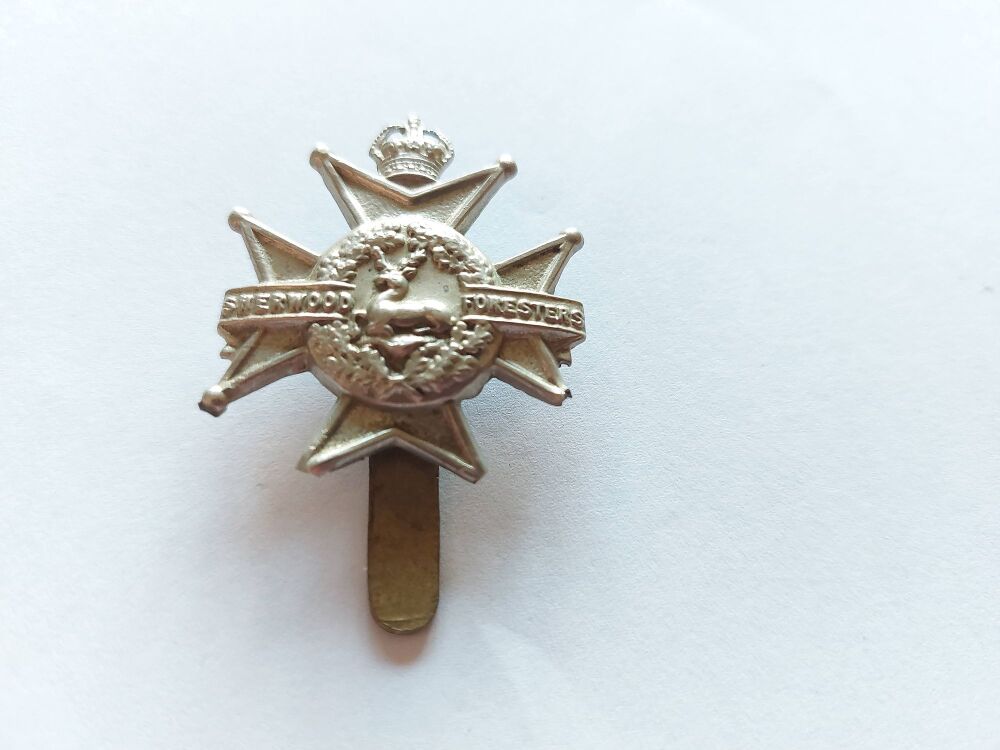 Sherwood Foresters Cap Badge - (A/F-For Spares-Repair-Restoration)
