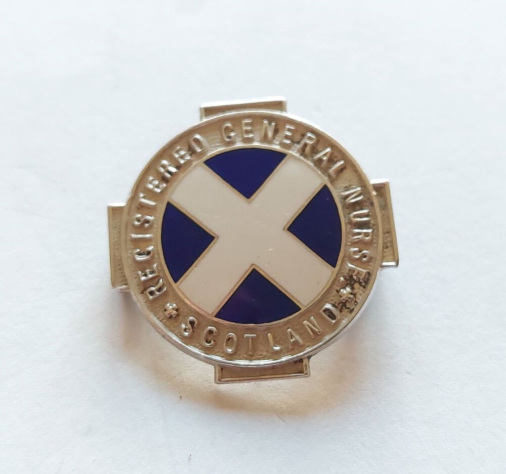 Registered General Nurse Scotland Silver / Enamel Badge or Pendant