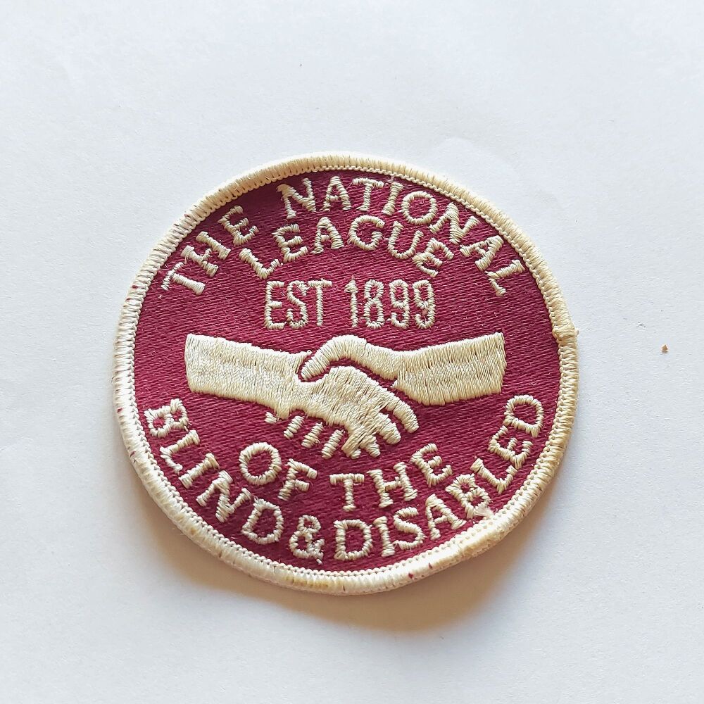 The National League Of The Blind and Disabled Cloth Patch Badge