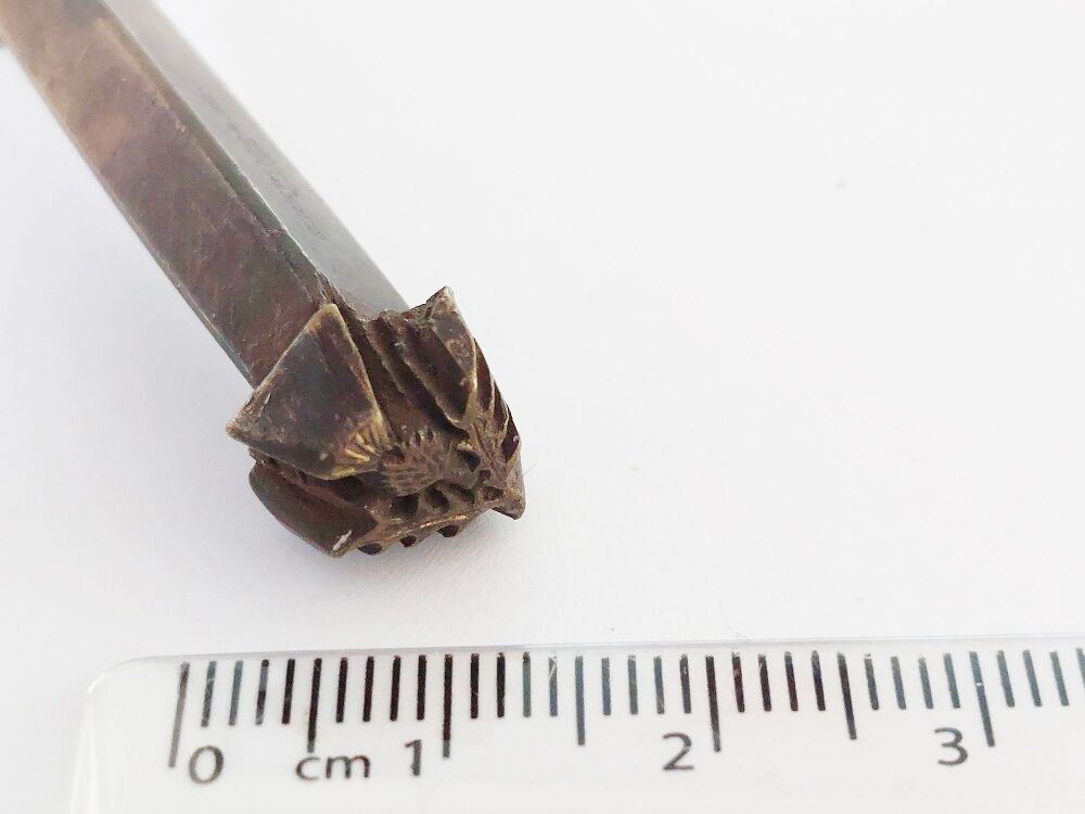 Bookbinding Stamp Leather Work Tool-Gilding Embossing - Scottish Thistle