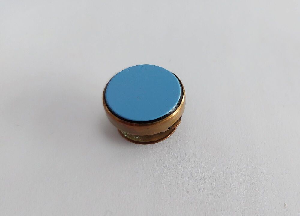 Batchelor Button - Blue Stone -21mm Diameter