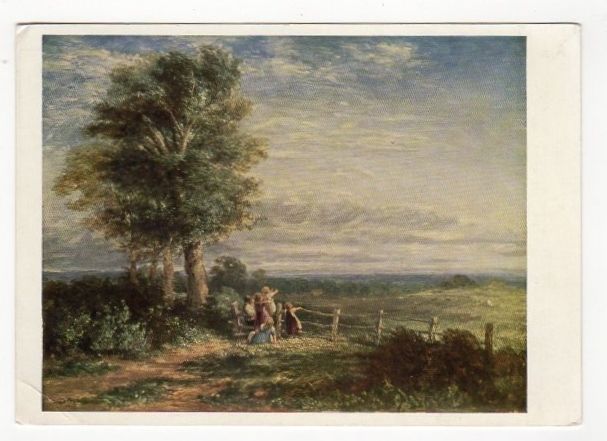 The Skylark By David Cox (1783-1859) - Birmingham Art Gallery Exhibit Postc