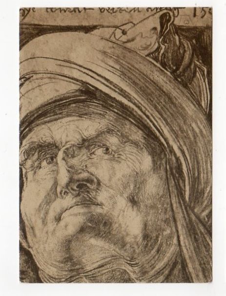 Albrecht Durer-Portrait Of Conrad Verkell 1508-British Museum Exhibit Postcard