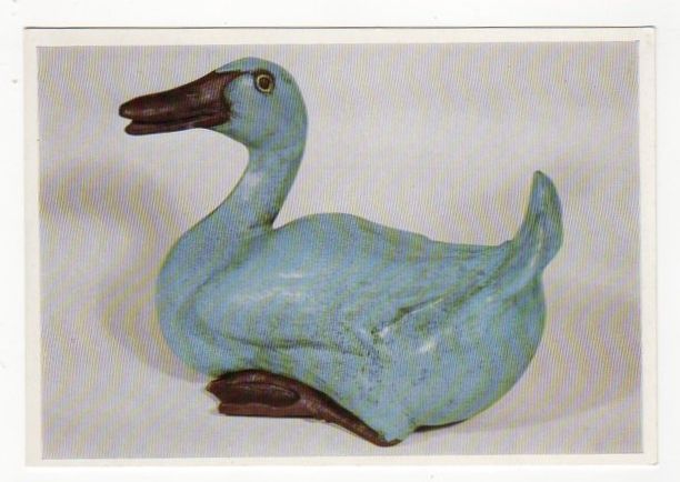 Chinese Pottery Duck-Kuangtung Ware, 18th Century-Fitzwilliam Museum Cambridge Postcard