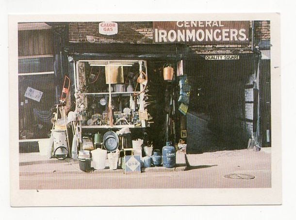 Art Postcard- Ironmongers 1981-Oil On Canvas by John Salt