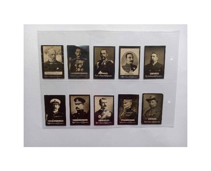 Ogdens Cigarette Cards-Boer War-Lot Of 64 Original Issue Cards- Military Officers-Ships-Guns Etc