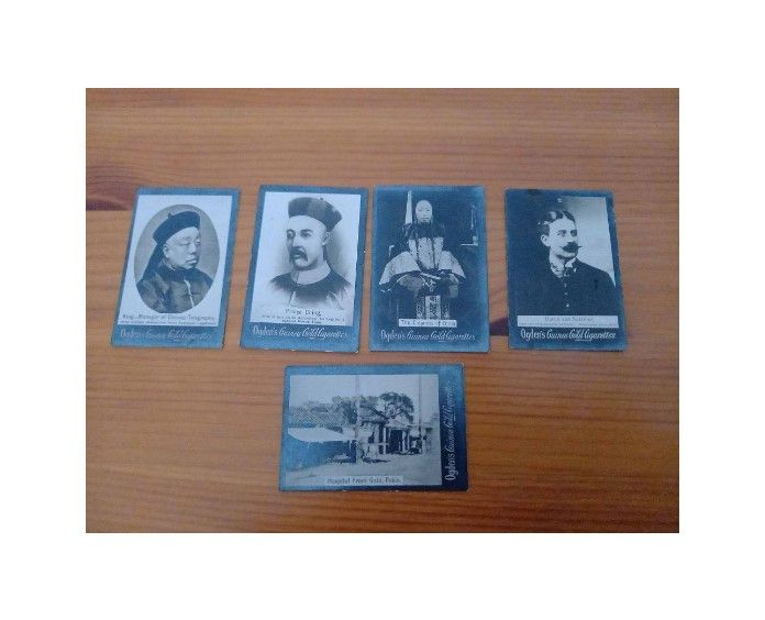 Ogdens Guinea Gold Cigarette Cards-Boxer Rebellion-Original Issue Photo Cards Lot Of 5