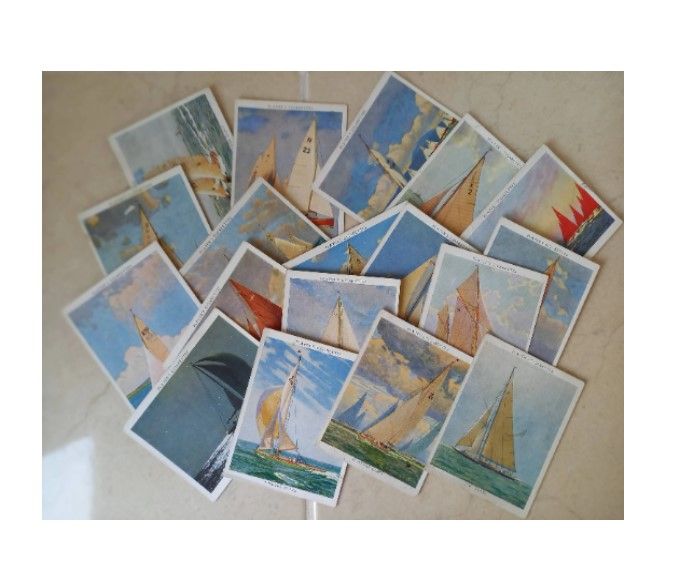 John Player Cigarette Cards-Racing Yachts From Paintings by Charles Pears-Large Format-Individual Cards
