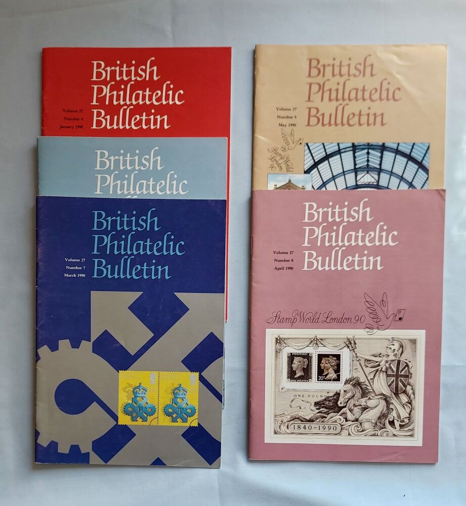 British Philatelic Bulletin Magazines - 1990 - Individual Issues
