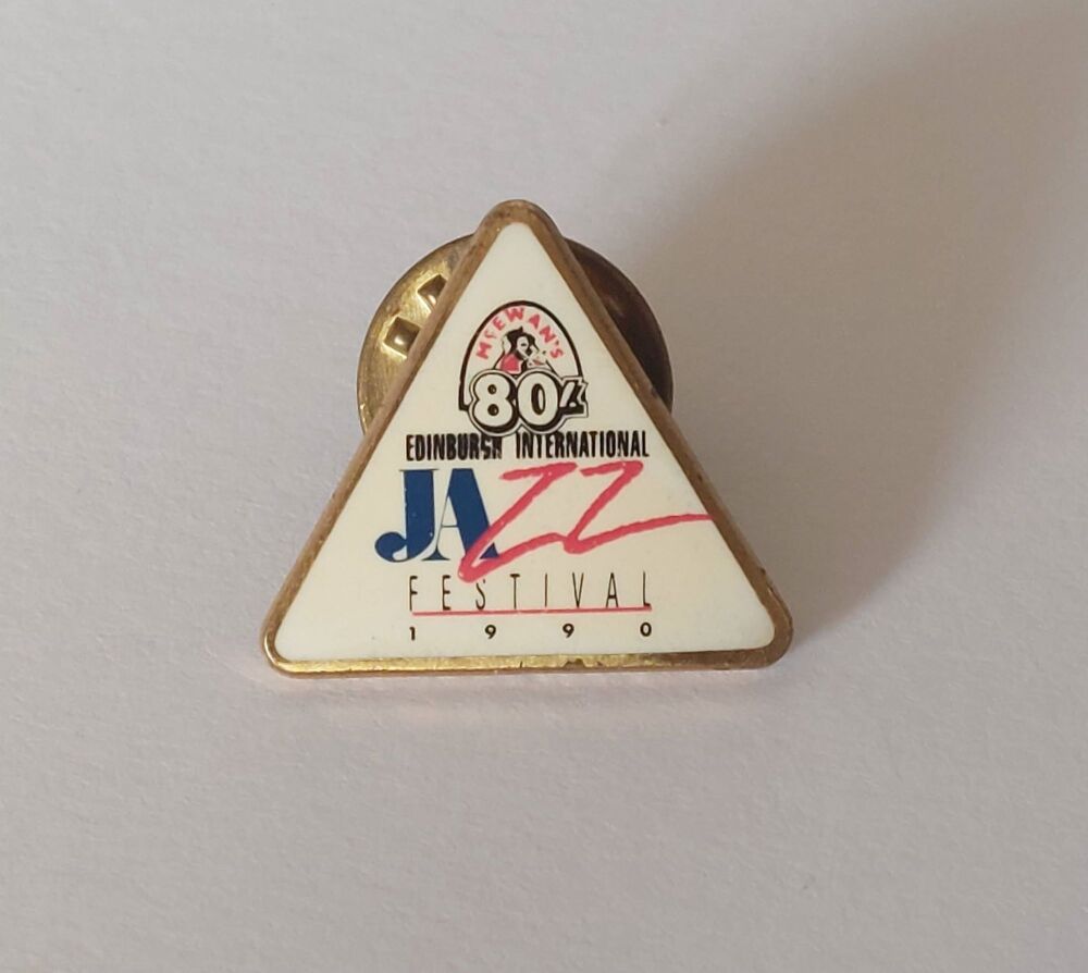 1990 Edinburgh International Jazz Festival Badge-Tie Tac-McEwans 80/- Lager