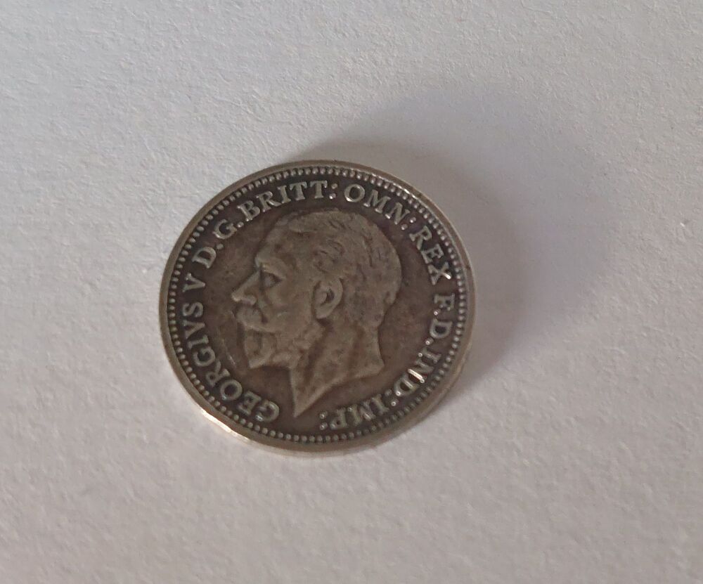 King George V 1934 Silver Threepence / 3d Coin