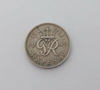 George VI 1949 Sixpence / 6d Coin (Lot 1)