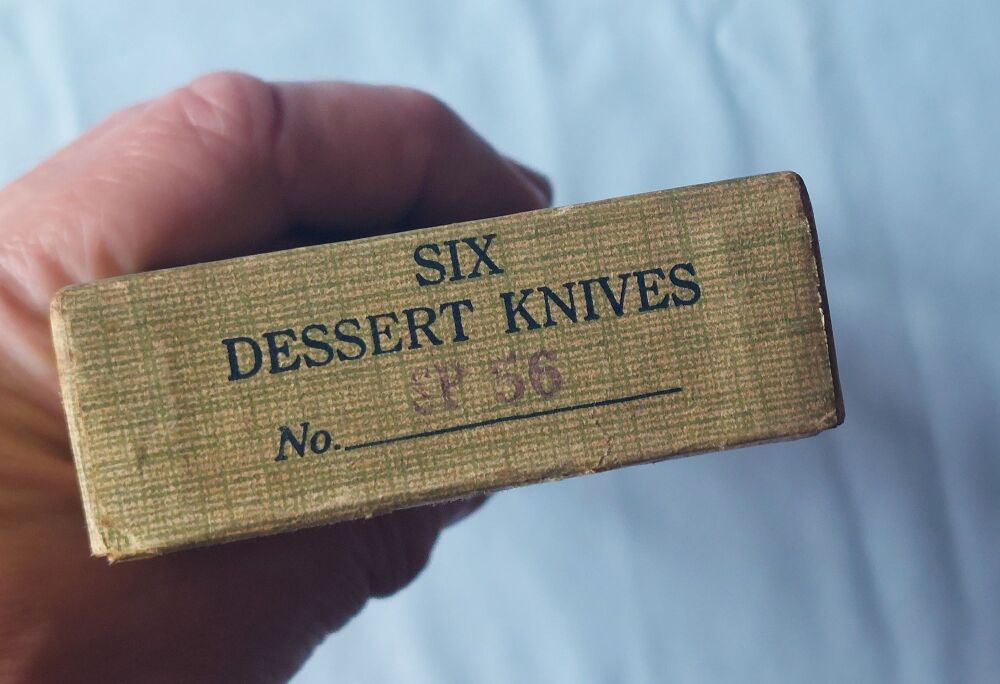 Dessert Knives - Boxed Set of 6 - CWS Unity Brand-Sheffield Stainless-Vintage