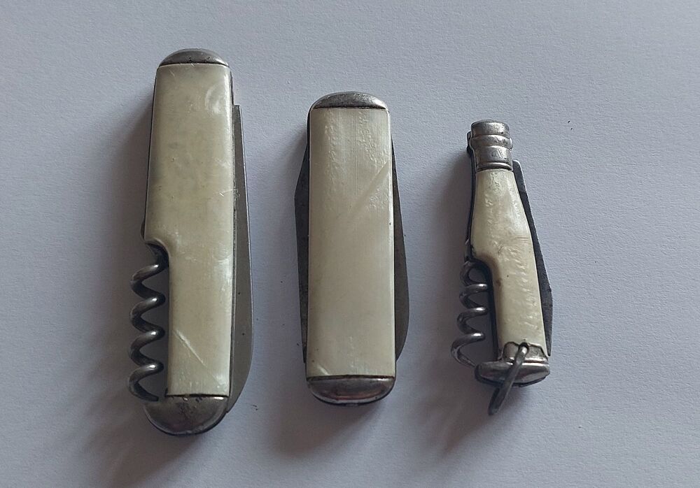 QEII 1953 Coronation Folding Penknives - Mixed Lot of 3