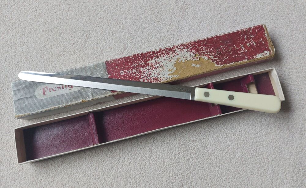 Prestige Meat Slicer, Slicing Carving Knife - 35cms - Stainless Steel- Original Box