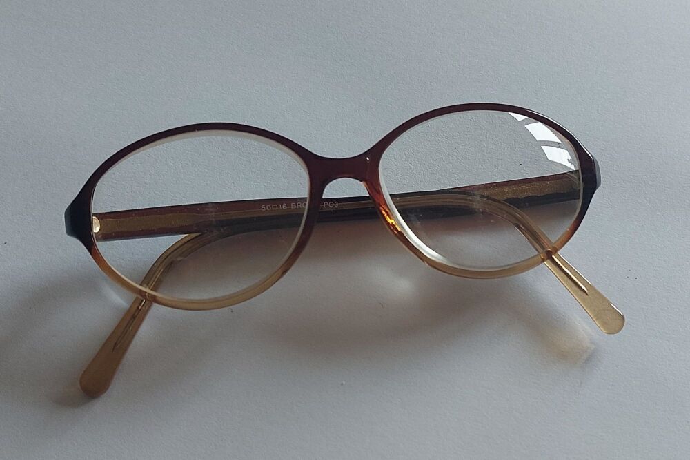 Vintage Womens Holbrook Reading Glasses-3/04-Brown-50016-(CE) P03