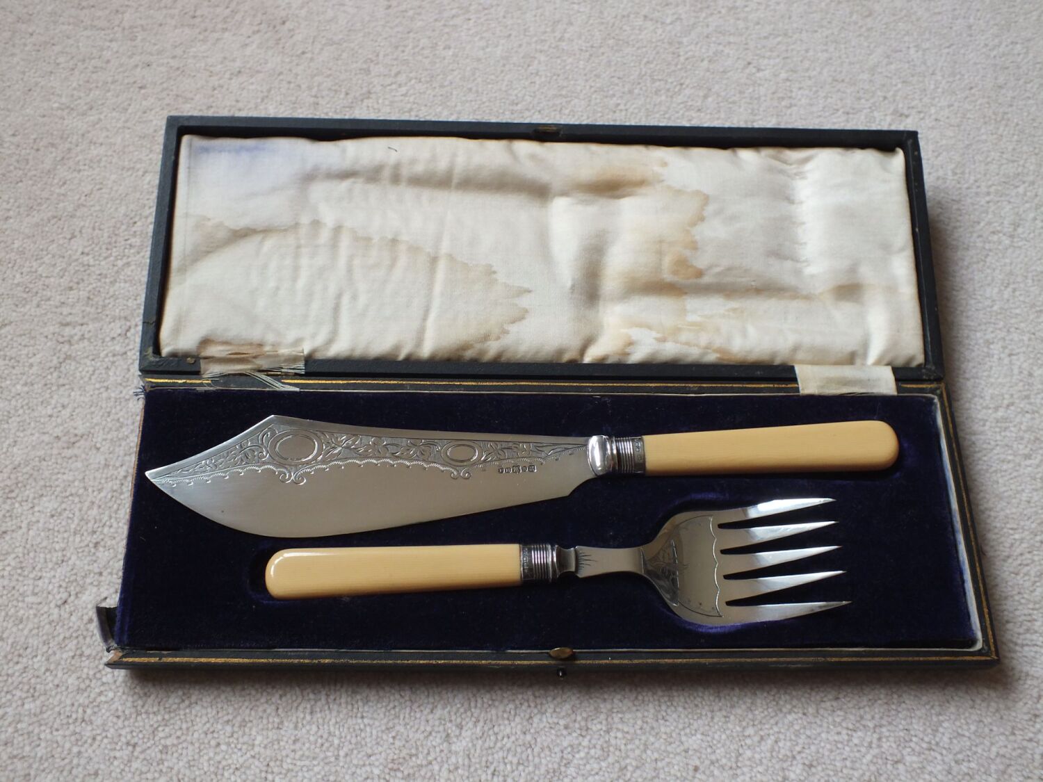 Fish Server Fork, EPNS Circa Early 1900s