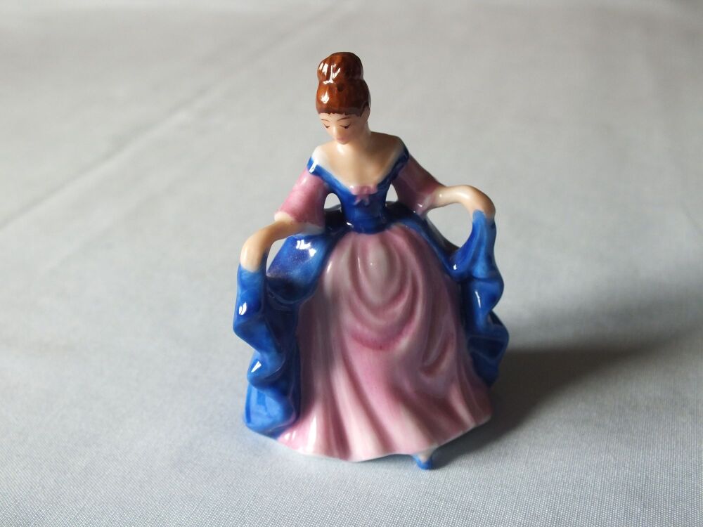 Royal Doulton Miniature Lady Figure 'Sara' - 2.50 Inches Tall
