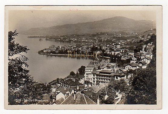 Territet-Montreux, Switzerland - Early 1900s Photo Postcard