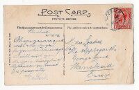 Miss LOADES, The Applegarth Wanstead, Essex, 1919 - Family History Research Postcard