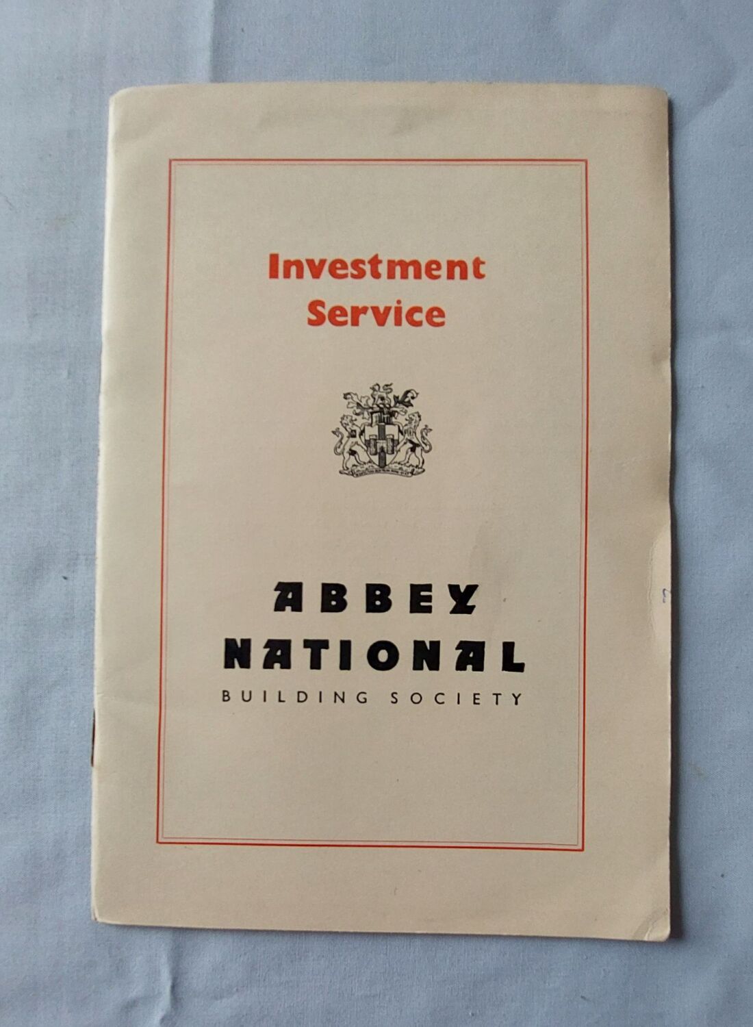 Abbey National Building Society Circa 1950s Investment Service Booklet