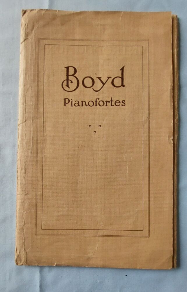 Vintage Piano Makers Advertising Ephemera - Boyd Pianofortes London-1930s