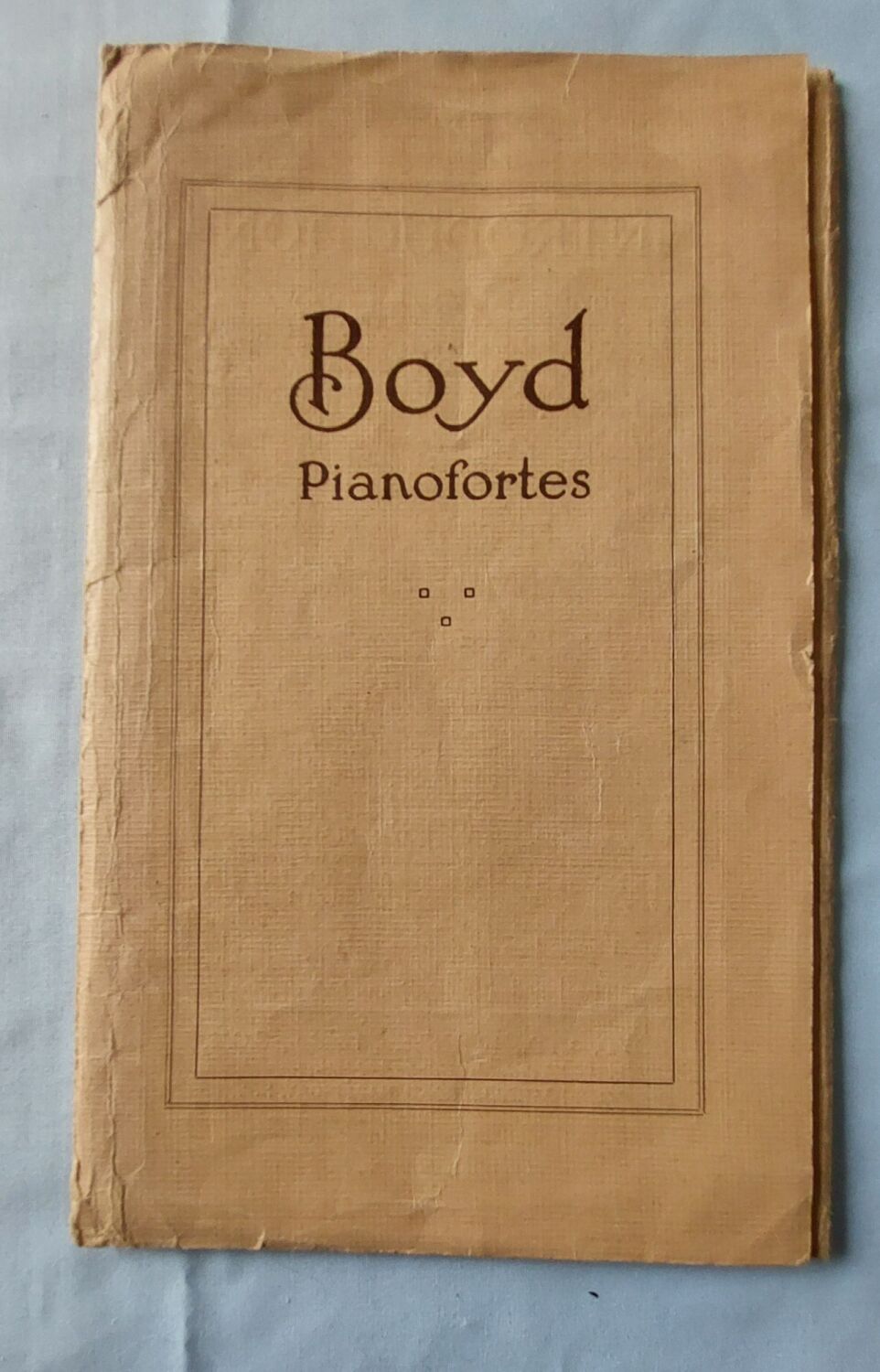 Piano Makers Advertising Ephemera-Boyd Pianofortes London-1930s