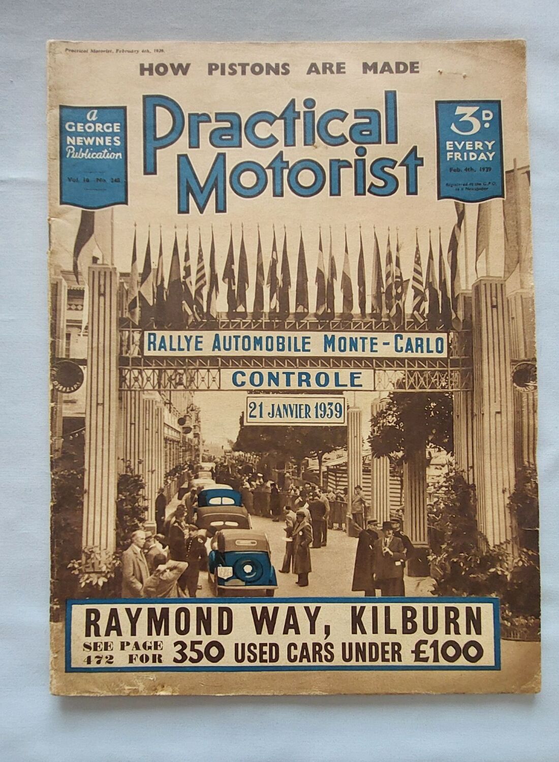 Practical Motorist Magazine - Vol 10, No 248 - February 4 1939 - Monte Carl