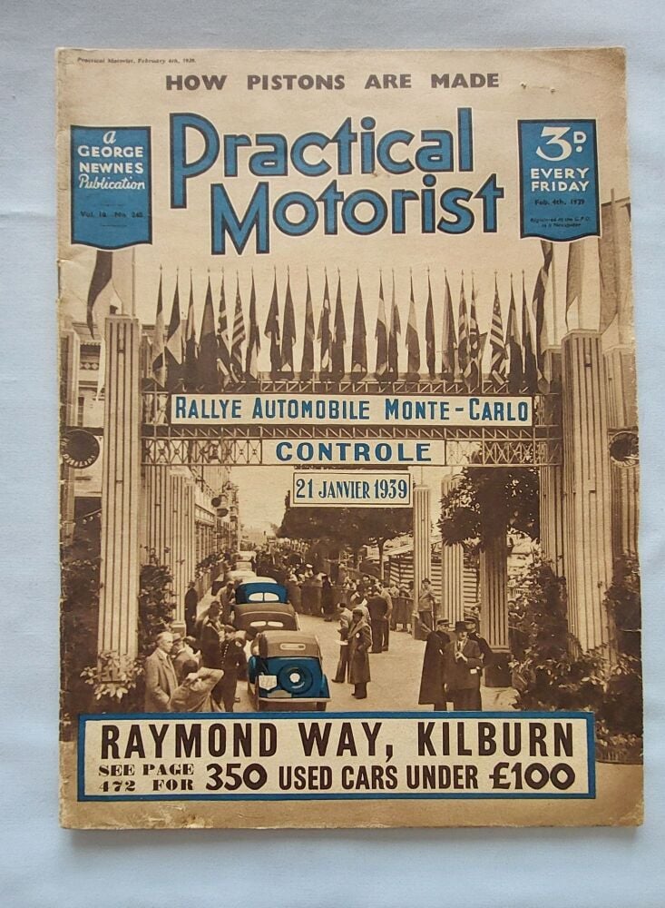 Practical Motorist Magazine - Vol 10, No 248 - February 4 1939 - Monte Carlo Rally