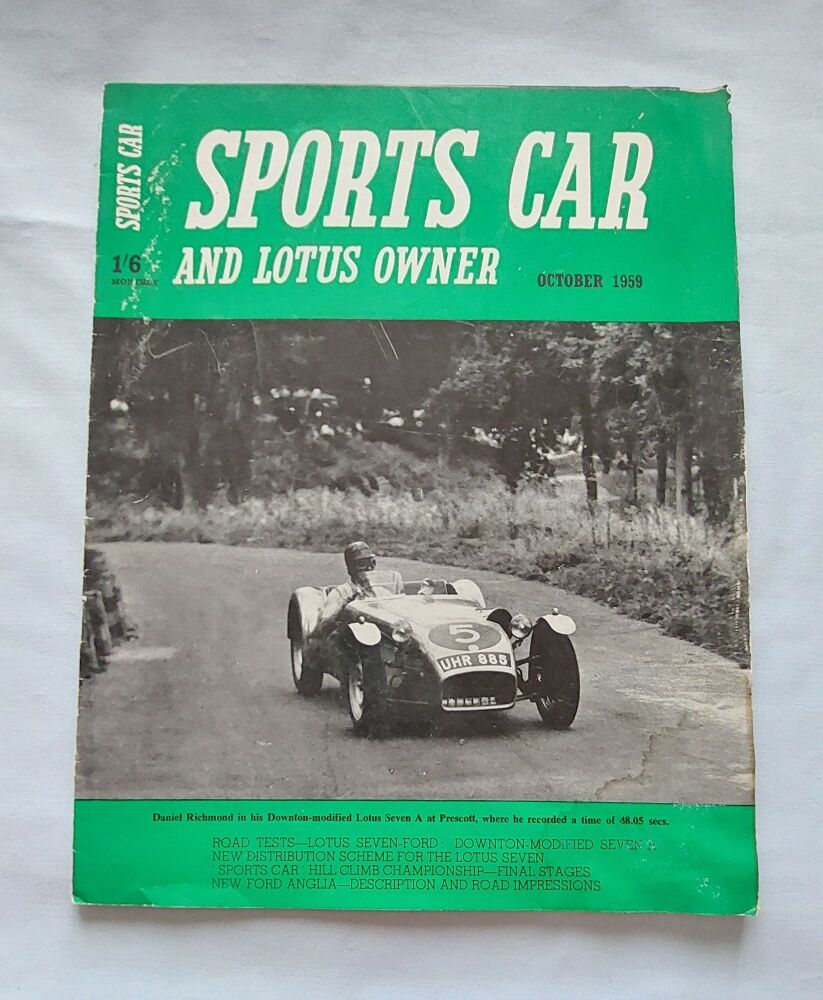 Sports Car and Lotus Owner Magazine - No 10 - Volume 3 - October 1959