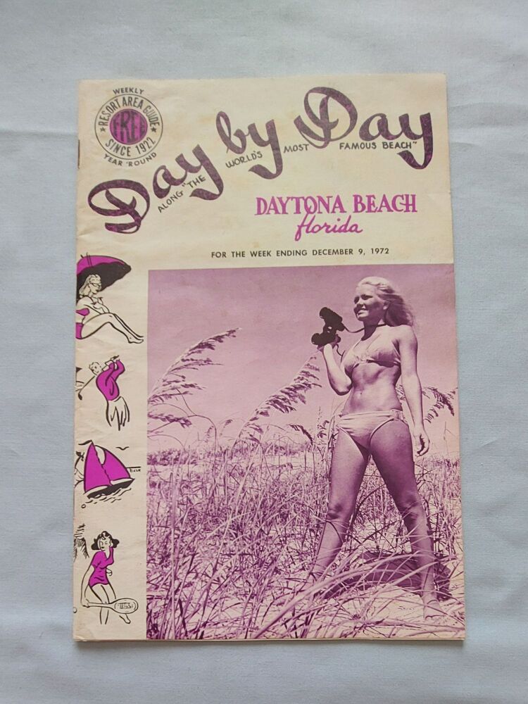 Daytona Beach Florida Weekly Resort Area Guide W/ Ending December 9 1972