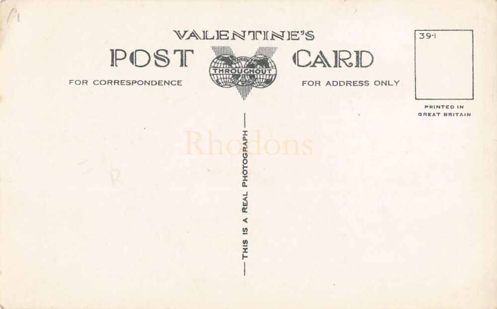 Royal Air Force WWII Barrage Balloons- Valentines Real Photo Postcard