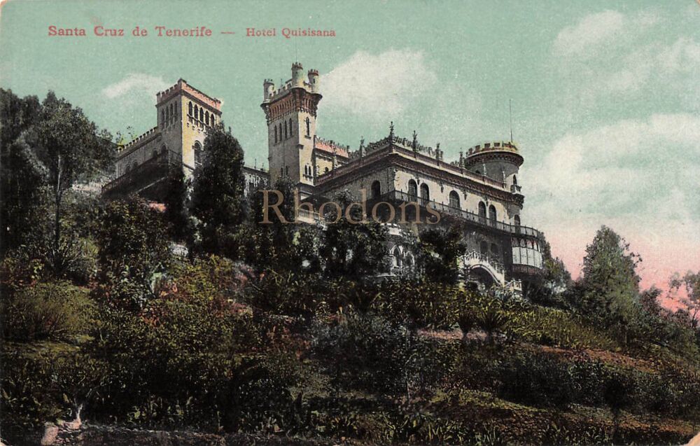 Tenerife - Santa Cruz de Tenerife - Hotel Quisisana - Early 1900s Postcard