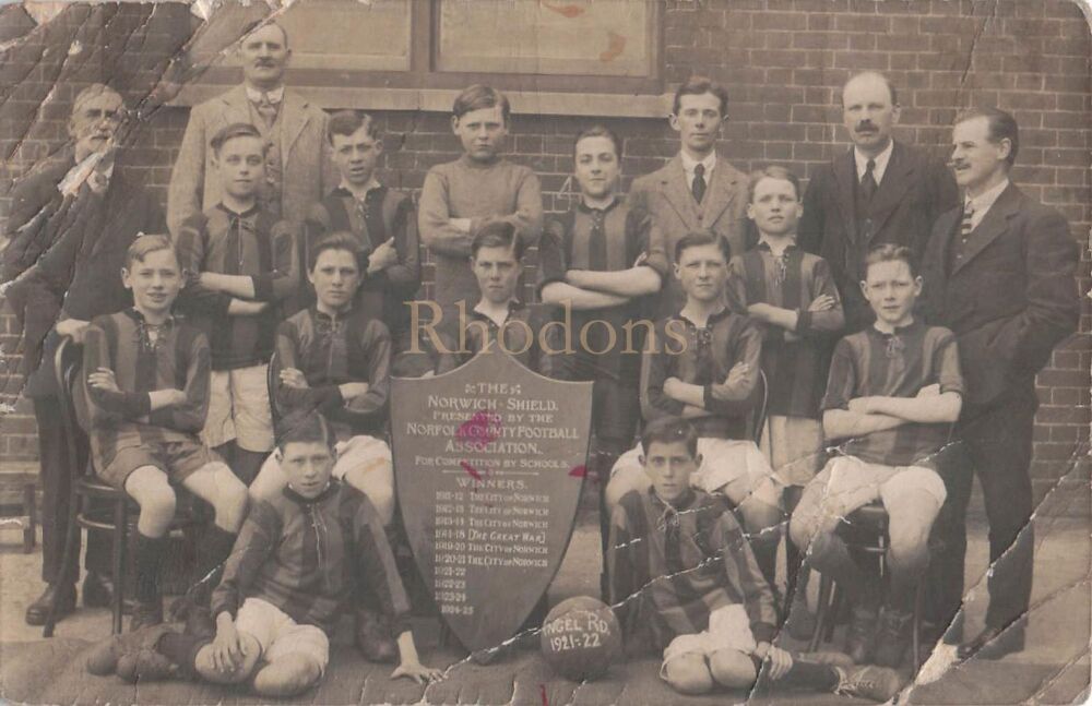 Norfolk County Football Association-The Norfolk Shield-Angel Road Team, City of Norwich 1921-22