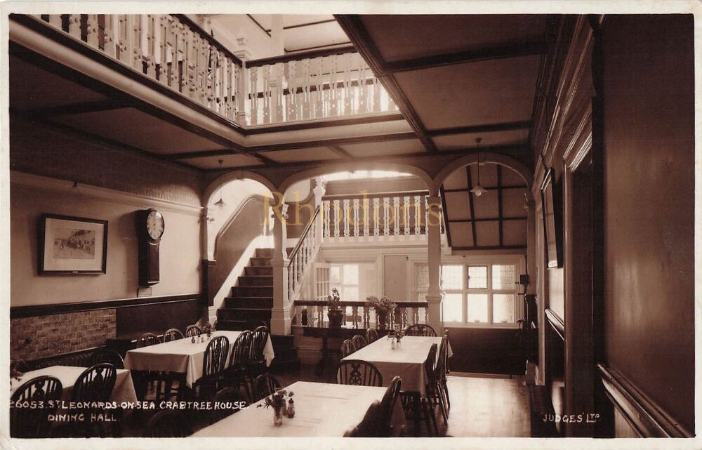 Crabtree House Dining Hall, St Leonards on Sea, Sussex - 1950s View Postcard, Judges Ltd