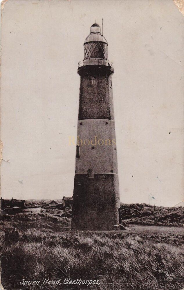 Spurn Head Lighthouse Cleethorpes Lincolnshire - Early 1900s Real Photo Postcard