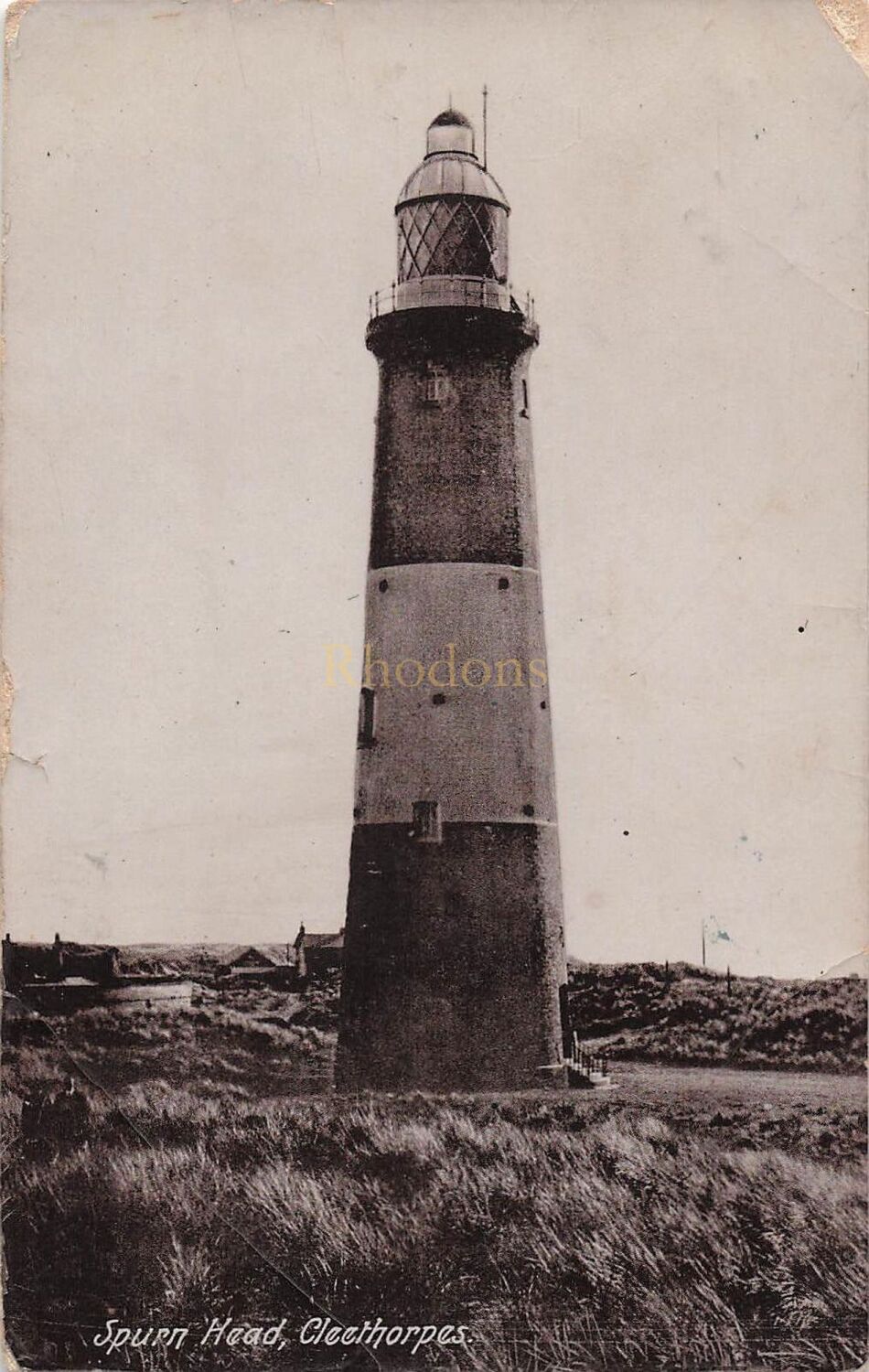 Spurn Head Lighthouse Cleethorpes Lincolnshire - Early 1900s Photo Postcard