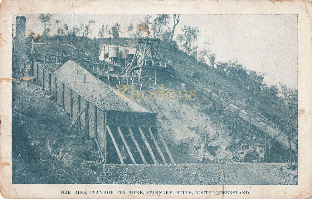 Ore Bins, Ivanhoe Tin Mine, Stannery Hills, N Queensland Early 1900s