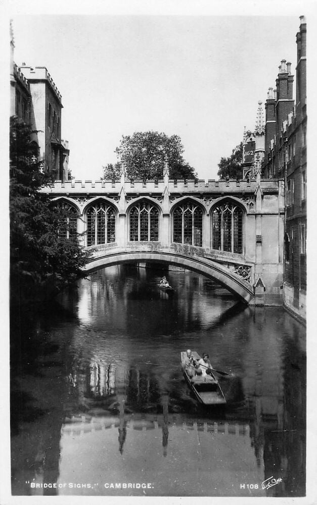 Bridge of Sighs Cambridge - Walter Scott Real Photo Postcard