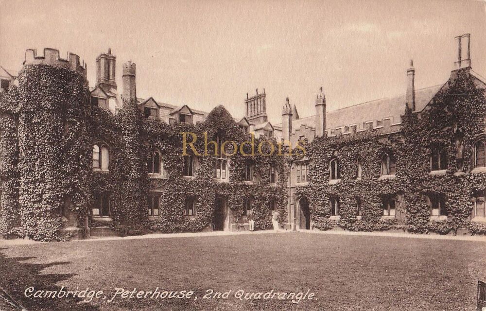 Peterhouse College Cambridge-2nd Quadrangle View-Early 1900s Frith Series Postcard