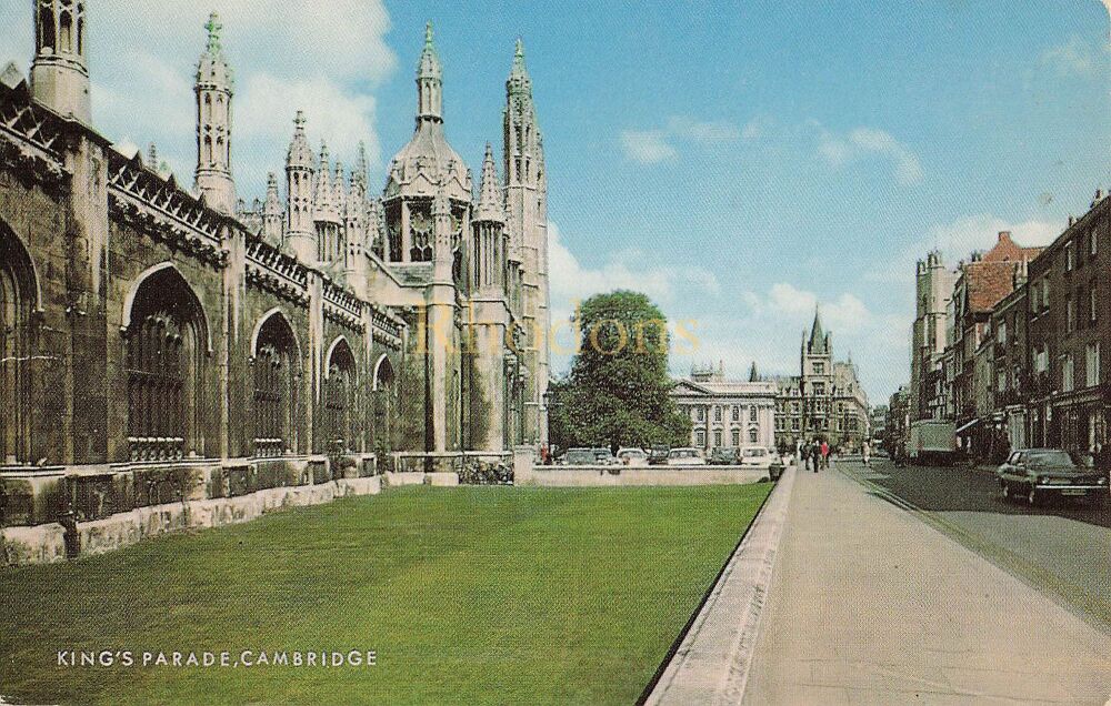 Kings Parade Cambridge-Circa 1970s Colour Photo Postcard