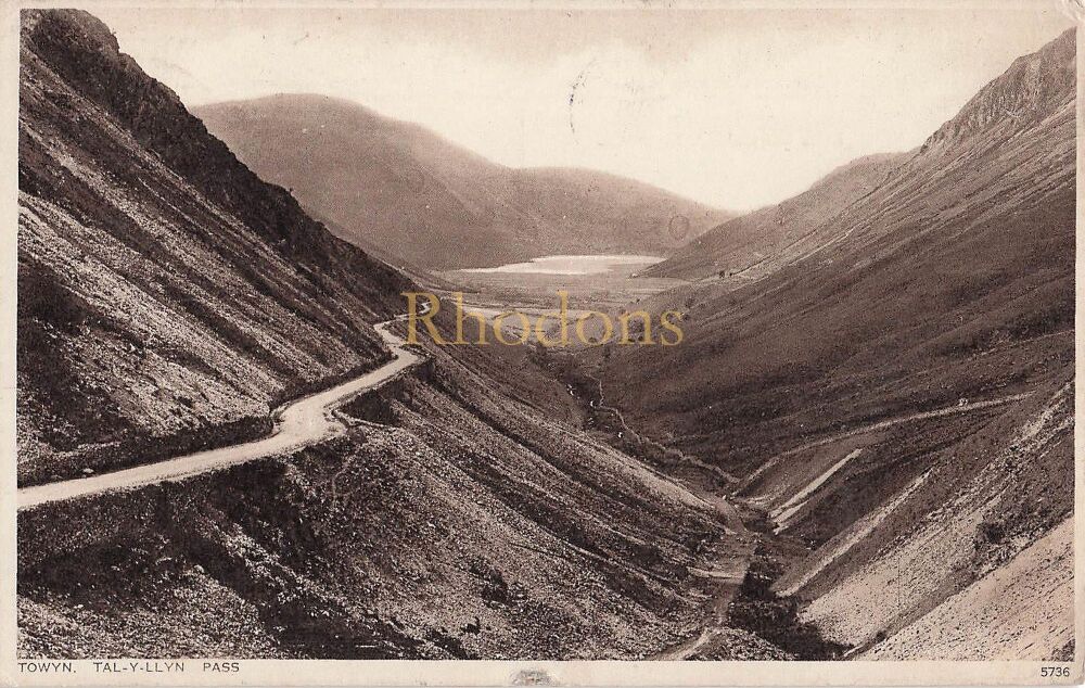 Genealogy Research Postcard - Mrs DANSON, Stretford, Manchester, 1930 | Towyn Tal-Y-Llyn Pass Wales