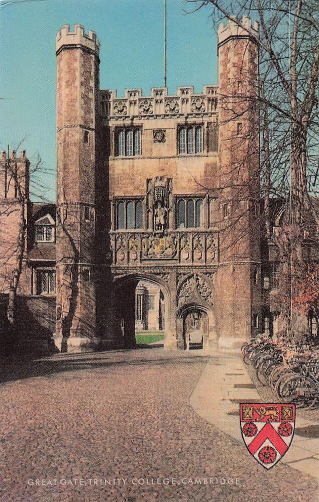 Great Gate Trinity College Cambridge 1970s Colour Photo Postcard