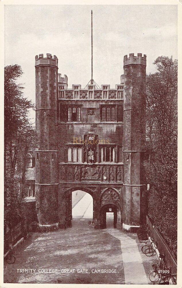 Trinity College Cambridge Great Gate-Valentines 'Photo Type' Postcard