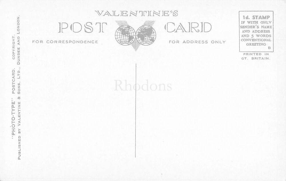 Trinity College Cambridge Great Gate-Valentines 'Photo Type' Postcard
