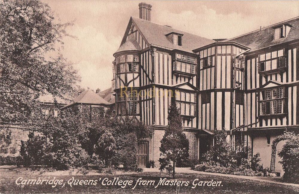 Queens College Cambridge From Masters Garden-Early 1900s Friths Series Postcard